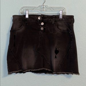 JUSTICE black skirt